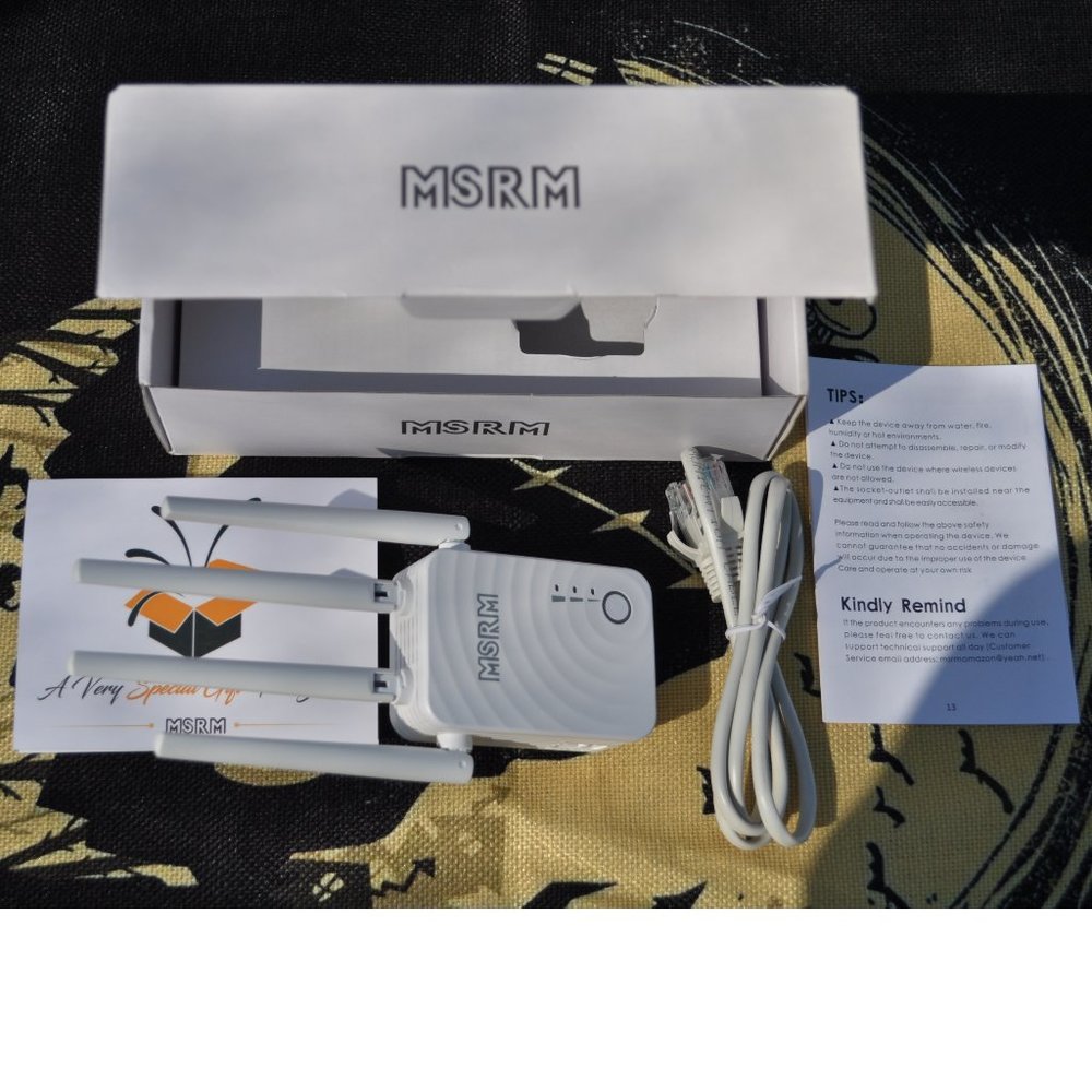 WiFi Extender Signal Booster up 8500 sq.ft 2.4 & 5GHz DualBand Internet Booster